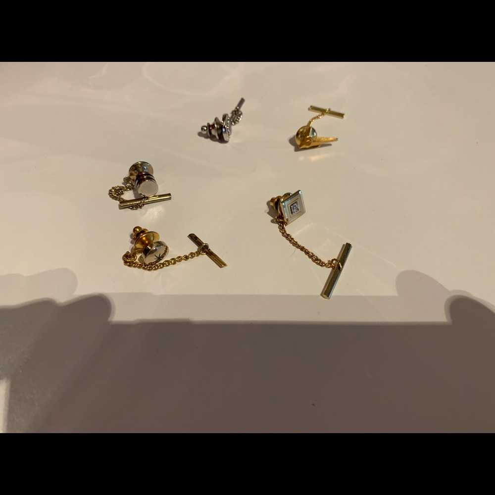 Five tie clips. - Picture 2 of 3